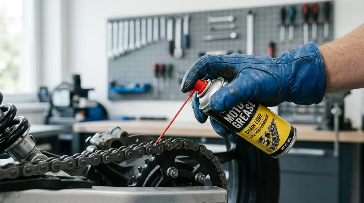 comment graisser chaine moto