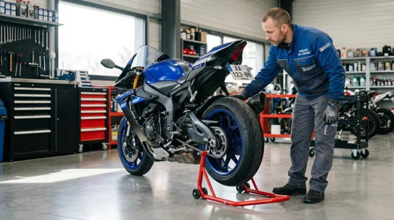 comment lever une moto