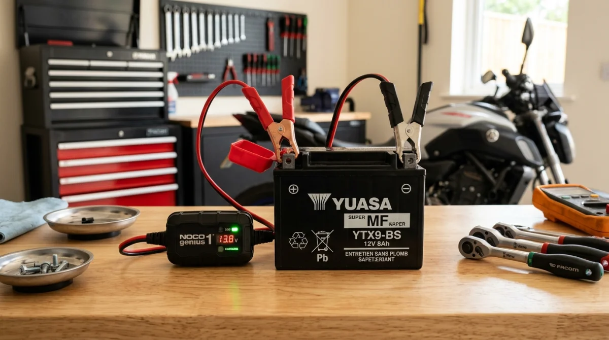 comment recharger une batterie de moto