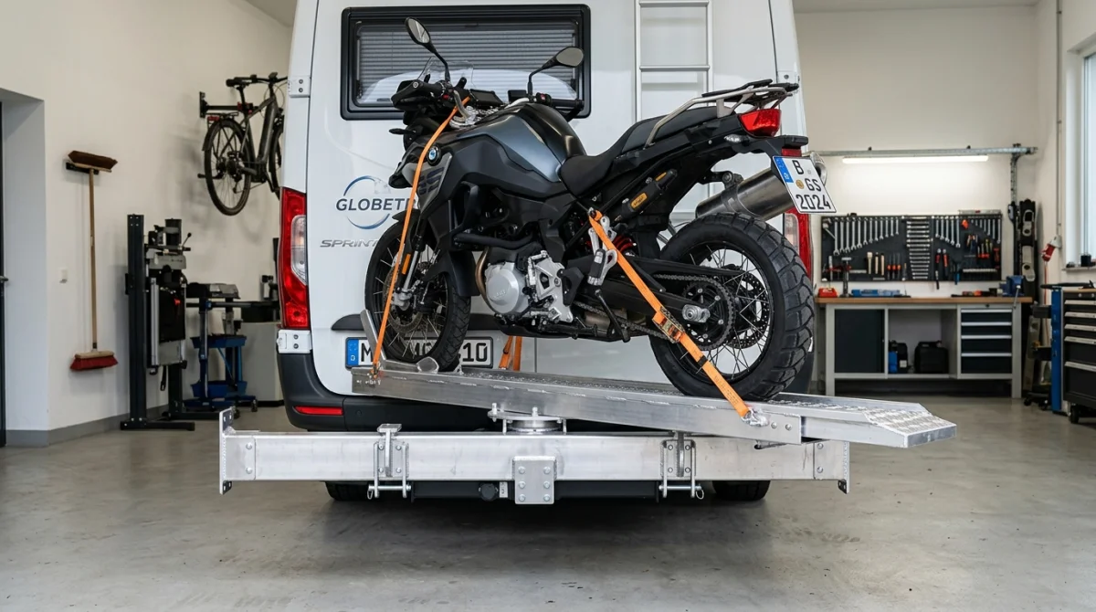 comment fabriquer un porte moto pour camping car