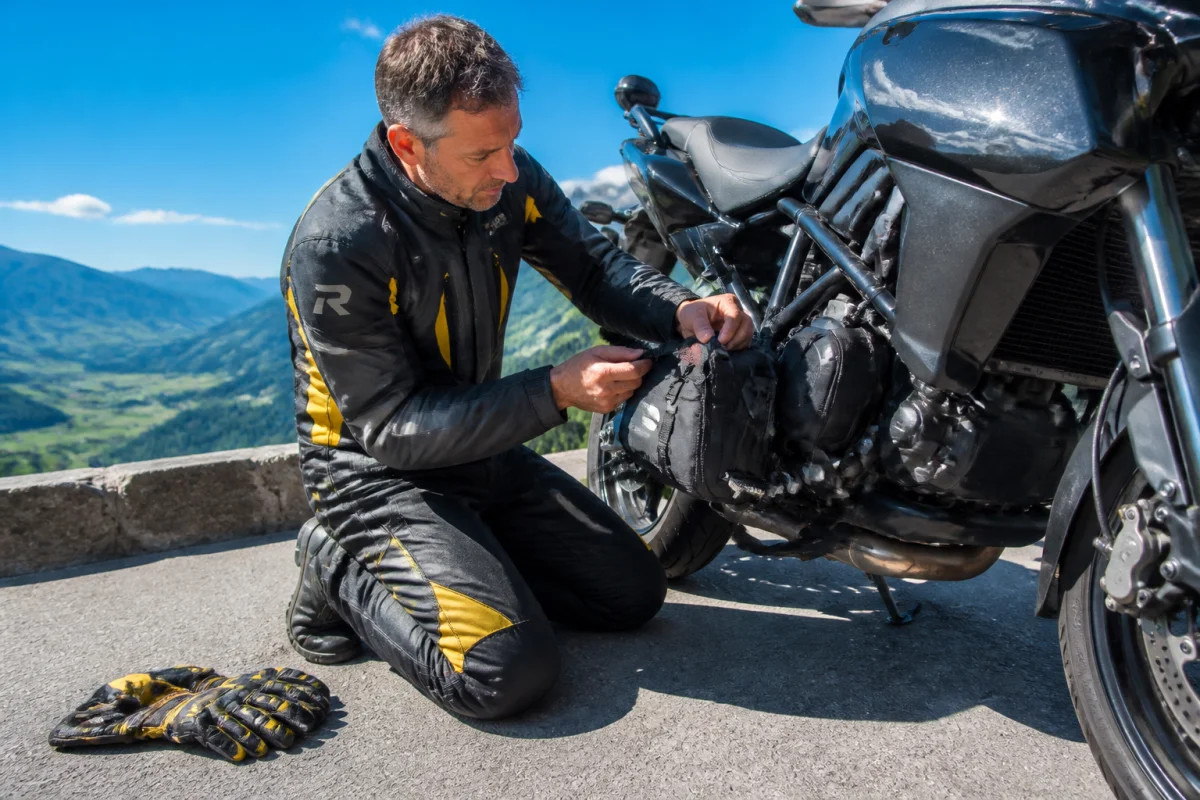 comment voyager léger en moto