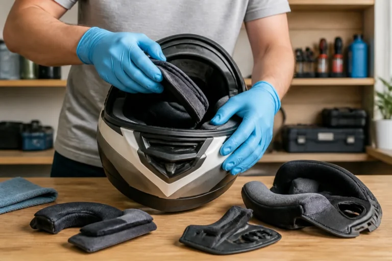 comment nettoyer un casque de moto