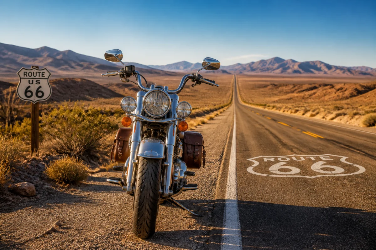 comment faire la route 66 en moto